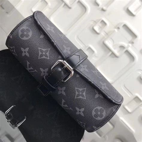 lv 3 watch case replica|louis vuitton monogram watch case.